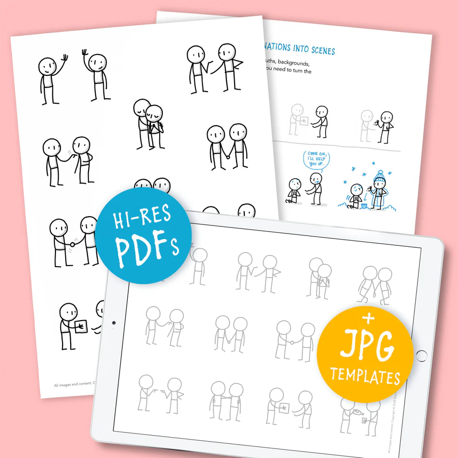 Little People Pairs – Printable Templates